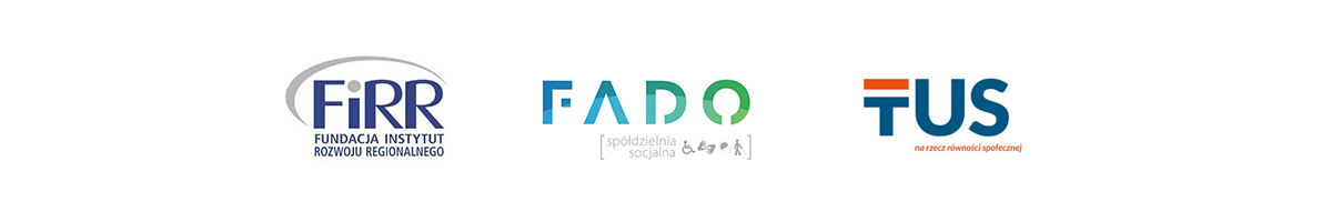 Logotypy FiRR, FADO i TUS